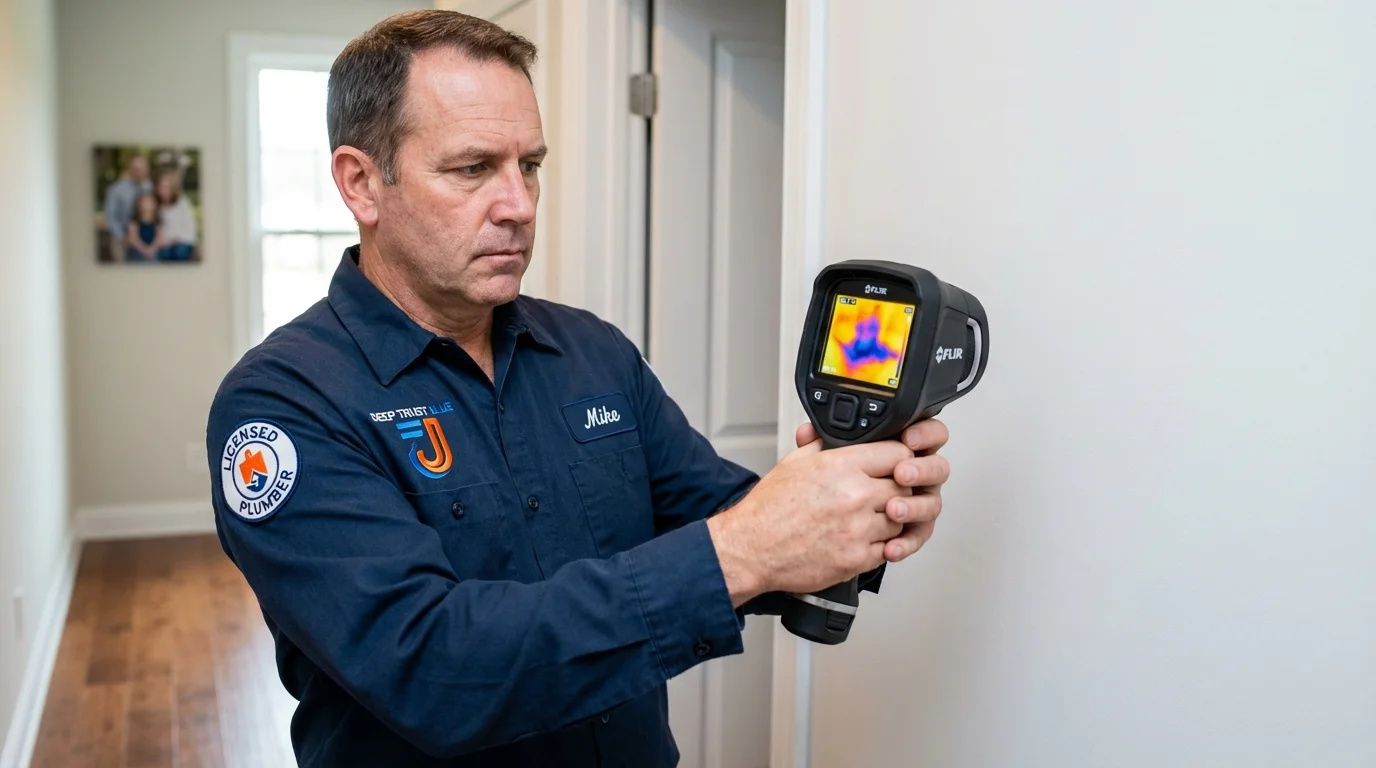 Thermal imaging leak detection by Johns Plumbing LLC in Dollar Bay